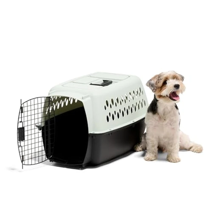 Aspen Pet Porter Heavy-Duty Pet Carrier, Storm Gray/Black, 24", for Pets 10-20 Lbs. by Petmate - Image 2