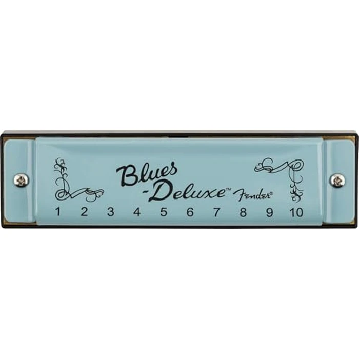 Fender Blues Deluxe Harmonica, Guitar Accessories, Key of C 10 Holes, Includes Hard Plastic Carrying Case, Daphne Blue by Fender - Image 6