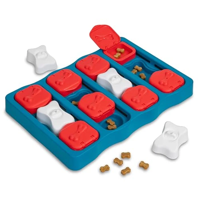 Outward Hound by Nina Ottosson Dog Brick - Interactive Treat Puzzle Enrichment Toy, Level2 Intermediate by Outward Hound - Used - Very Good condition - US$11.98