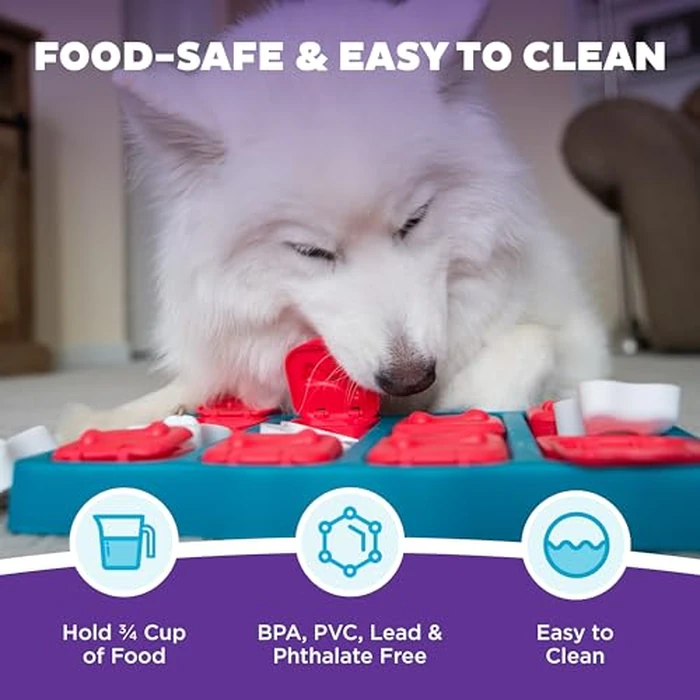 Outward Hound by Nina Ottosson Dog Brick - Interactive Treat Puzzle Enrichment Toy, Level2 Intermediate by Outward Hound - Image 5