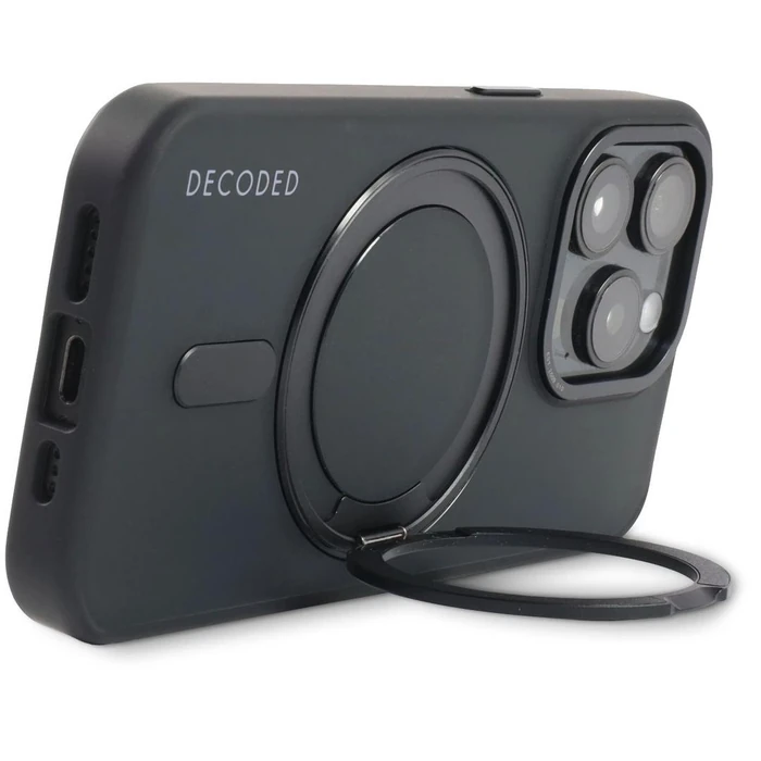 Decoded 360 Loop Stand Phone Case with MagSafe for Apple iPhone 15 Pro Max - Transparant Black by Decoded - Image 5