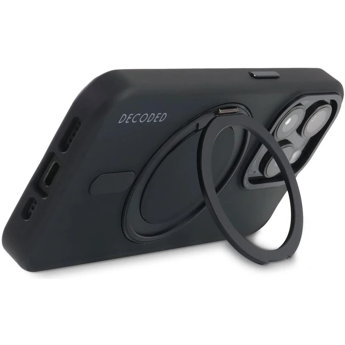 Decoded 360 Loop Stand Phone Case with MagSafe for Apple iPhone 15 Pro Max - Transparant Black by Decoded - Image 6