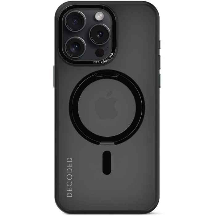 Decoded 360 Loop Stand Phone Case with MagSafe for Apple iPhone 15 Pro Max - Transparant Black by Decoded - Image 1