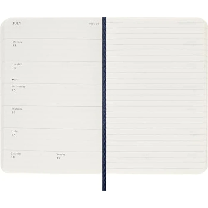 Moleskine Classic 18 Month 2025-2026 Weekly Planner, Soft Cover, Pocket (3.5" x 5.5"), Sapphire Blue, 208 pages by Moleskine - Used - Good condition - CA$13.71