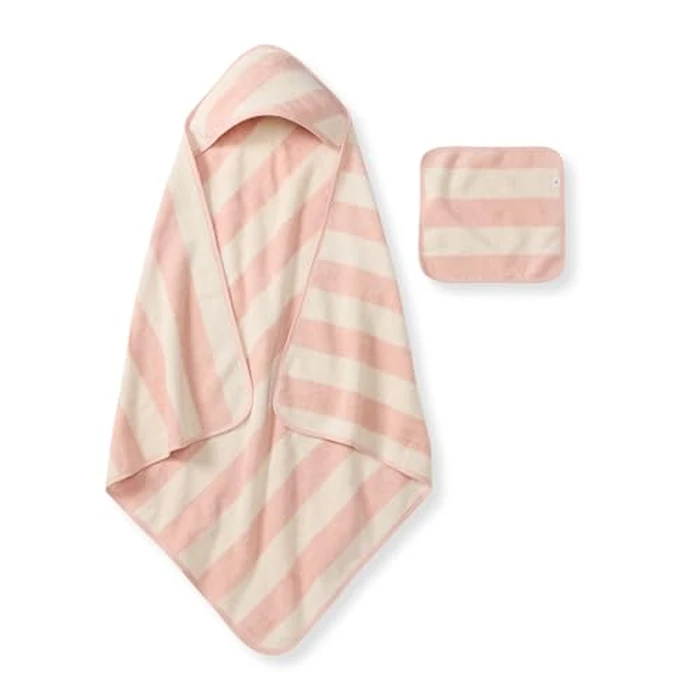 Burt's Bees Baby Hooded Woven Terry Towels Organic Cotton, Unisex Bath Essentials, Soft Nursery Towel for Infants, Toddlers, Kids by Burt's Bees Baby - Image 1