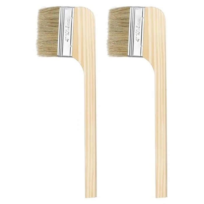 HARFINGTON Paint Brush 2Pcs 4" Brush Width Reusable Variety Angle Bend Brushes Radiator Paint for All Latex Oil Painting Furniture Walls Home Improvement by HARFINGTON - Image 1