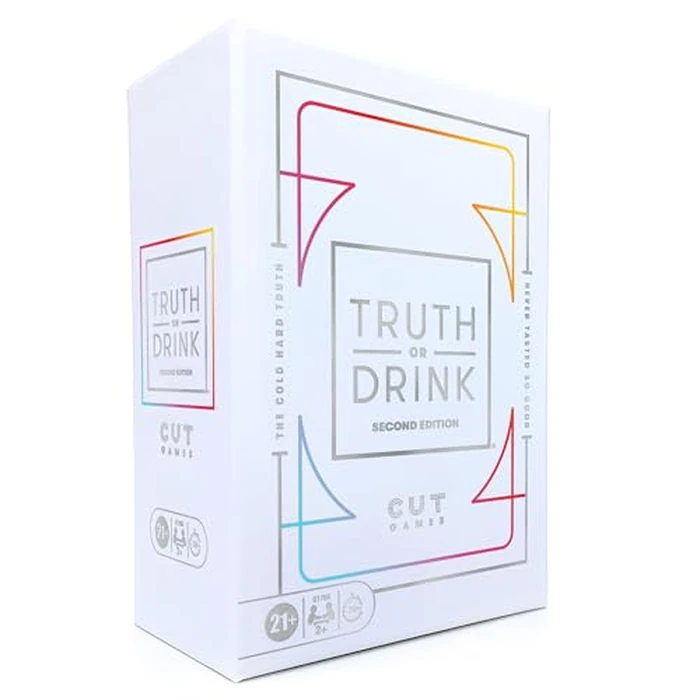 Truth or Drink Party Game by Cut I As Seen on TikTok, YouTube, and Snapchat | 410 Hilarious Questions | Ages 21+ | 2+ Players I Fun Games for Adults by Truth or Drink - Used - Good condition - US$10.07