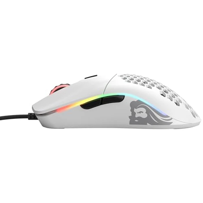Glorious Model O- (Minus) Compact Wired Gaming Mouse - 58g Superlight Honeycomb Design, RGB, Pixart 3360 Sensor, Ambidextrous, Omron Switches - Matte White by GLORIOUS - Image 4