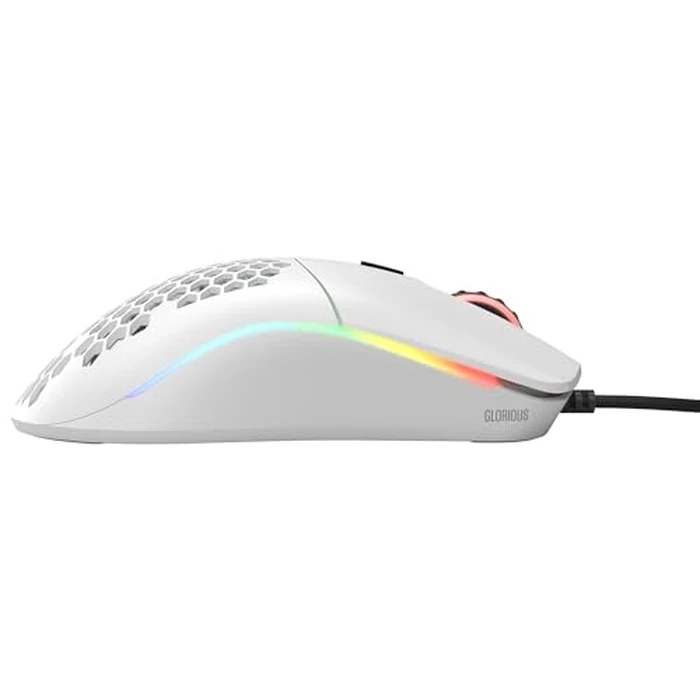 Glorious Model O- (Minus) Compact Wired Gaming Mouse - 58g Superlight Honeycomb Design, RGB, Pixart 3360 Sensor, Ambidextrous, Omron Switches - Matte White by GLORIOUS - Image 5