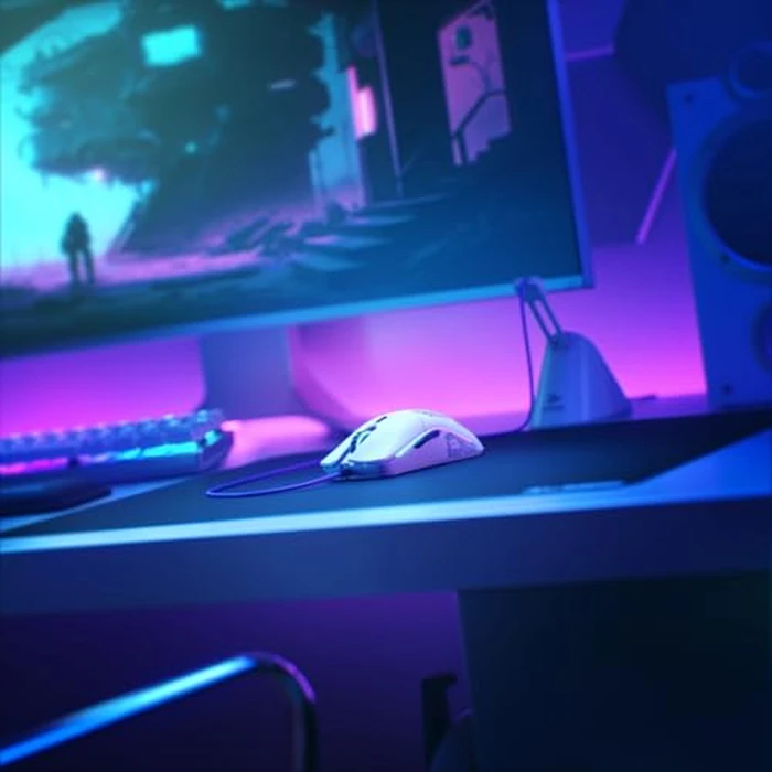 Glorious Model O- (Minus) Compact Wired Gaming Mouse - 58g Superlight Honeycomb Design, RGB, Pixart 3360 Sensor, Ambidextrous, Omron Switches - Matte White by GLORIOUS - Image 7