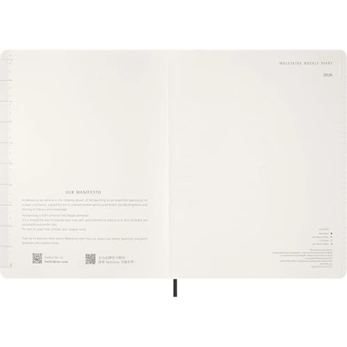 Moleskine 2026 15-Month Essential Planner, Soft Cover, Weekly Vertical, XXL (8.5" x 11"), Black, 144 pages by Moleskine - Image 2