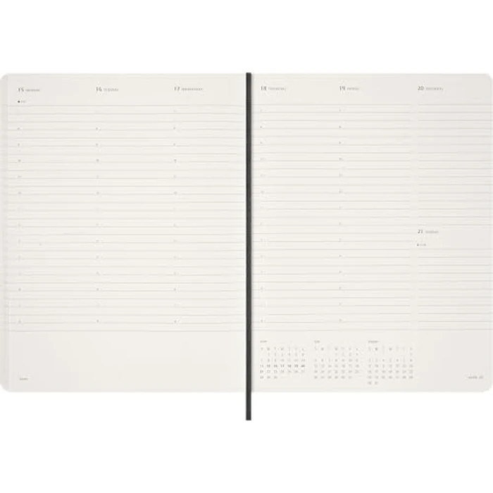 Moleskine 2026 15-Month Essential Planner, Soft Cover, Weekly Vertical, XXL (8.5" x 11"), Black, 144 pages by Moleskine - Image 5