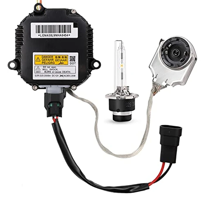 Xenon HID Headlight Ballast Control Unit with Cigarette Lighter and D2S Bulb - Compatible with Nissan Altima, 350Z, Maxima, Murano, Rogue, Infiniti G35, G37, FX35 - Replaces 28474 by Yikesai - Used - Good condition - CA$49.23
