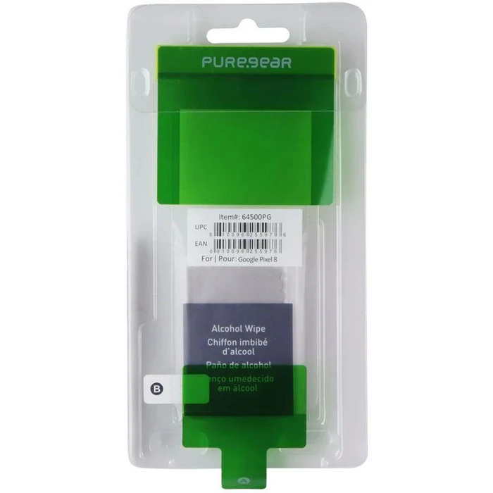 PureGear Tempered Glass Screen Protector for Google Pixel 8 (Bulk Packaging) - Clear by PureGear - Refurbished - Brand New condition