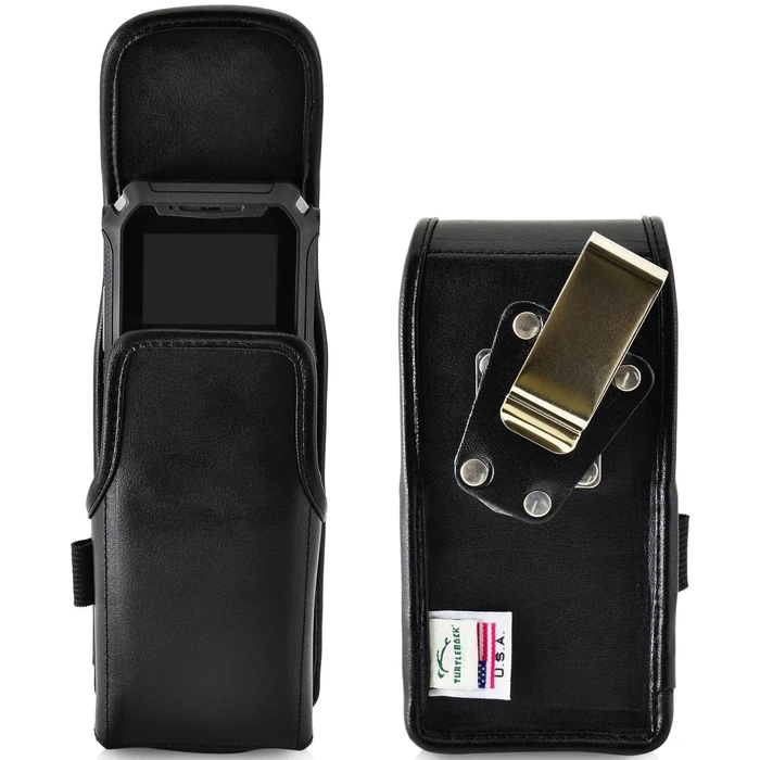 Turtleback Leather Phone Case with Metal Clip for Sonim XP5s - Black by Turtleback - Image 1