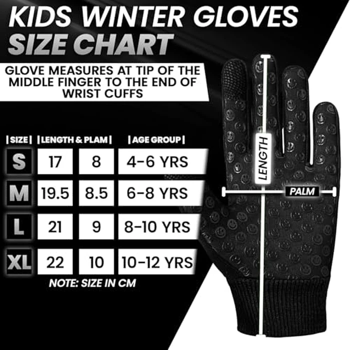 SAGA SPORTS Kids Winter Gloves - Warm Cold Weather Gloves for Boys & Girls - Touchscreen Compatible for Snow, Ski, Cycling by SAGA SPORTS - Image 2