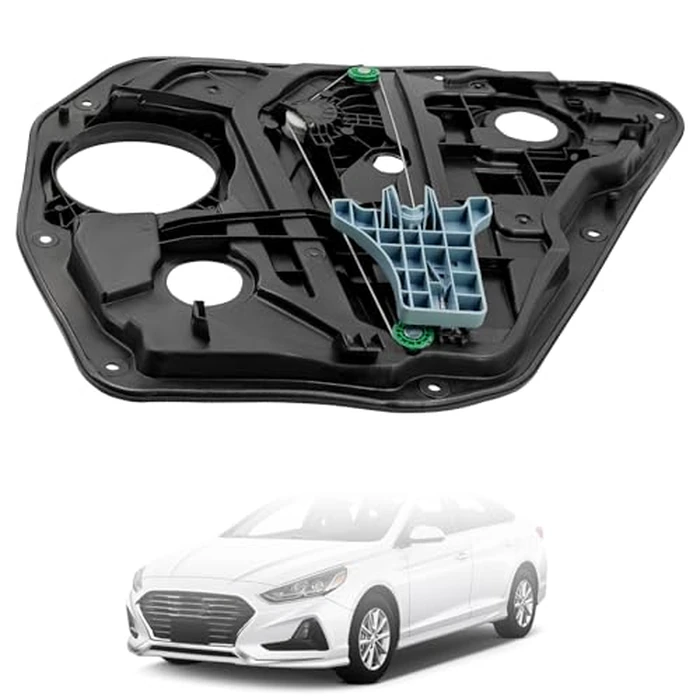 Tanqcheny 83471-C1000 Rear Left Power Window Regulator w/Panel w/o Motor Compatible with Hyundai Sonata 1.6L 2.0L 2.4L 2014-2019 83471 C1000 83471C1000 83471-C2000 83471 C2000 83471C2000 by Tanqcheny - Image 1
