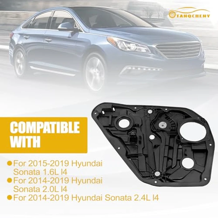 Tanqcheny 83471-C1000 Rear Left Power Window Regulator w/Panel w/o Motor Compatible with Hyundai Sonata 1.6L 2.0L 2.4L 2014-2019 83471 C1000 83471C1000 83471-C2000 83471 C2000 83471C2000 by Tanqcheny - Image 3