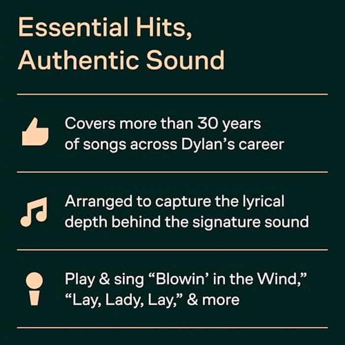 Bob Dylan: Greatest Hits Complete | Piano/Vocal/Guitar Sheet Music Songbook | 45 Classic Folk Rock Songs in One Collection | Music Sales America Edition | Intermediate Piano Vocal Guitar Book by Music Sales - Image 2