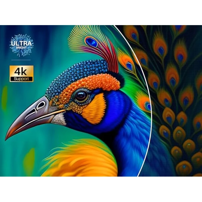 GooDee 4K Smart Projector with 5G WiFi and Bluetooth, Built-in Streaming Apps, Dolby Audio 400" Outdoor Movie Projector for Home Theater, Compatible with TV Stick, iOS, Android by GOODEE - Image 3