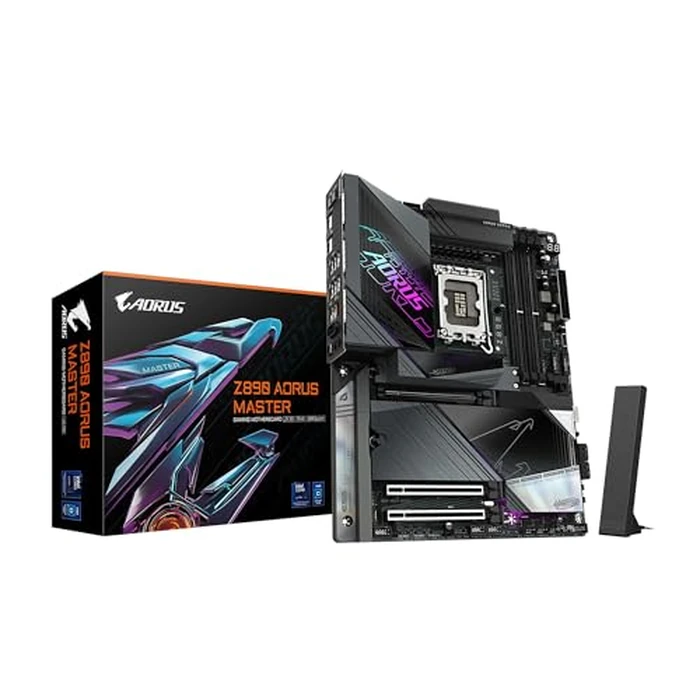 GIGABYTE Z890 AORUS Master Intel Core Ultra (Series 2) LGA 1851 Motherboard, ATX, DDR5, 5X M.2, PCIe 5.0, Thunderbolt 4, WIFI7, 10GbE LAN, EZ-Latch by GIGABYTE - Used - Very Good condition