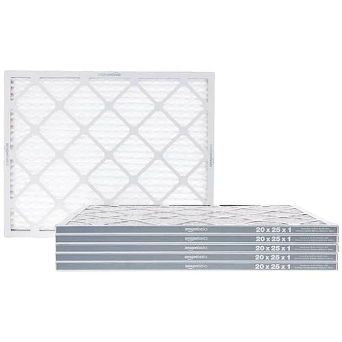 Amazon Basics 20x25x1 Air Filter 6 Pack, Merv 8 AC Furnace Filters by Amazon Basics - Image 1