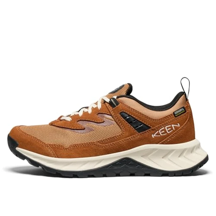 KEEN Women's Hightrail Low Height Durable Lightweight Breathable Leather Waterproof Hiking Shoes, Roasted Pecan/Chipmunk, 9 CA by KEEN - Image 3