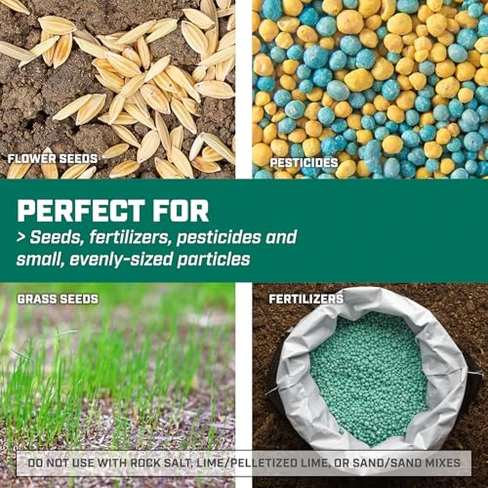 Chapin 8706G Spreader, Lawn and Garden, TurfPro, Hand Crank, Lightweight, Portable, Poly Scoop, Thumb Control Gate, 3 Settings, Ideal for Small Spaces, 15 Setting Gate, Fertilizer and Seeds, 0.3 Gal by Chapin International - Image 6