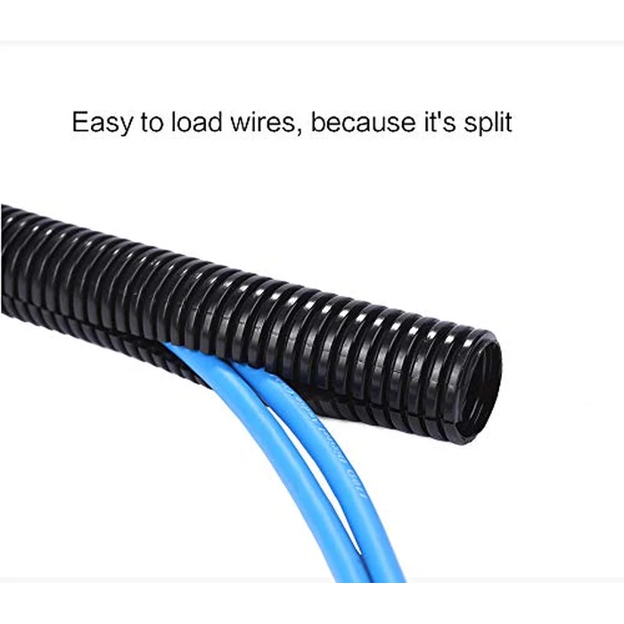 Alex Tech 25ft - 1/4 inch Split Wire Loom Tubing - Black by Alex Tech - Image 5