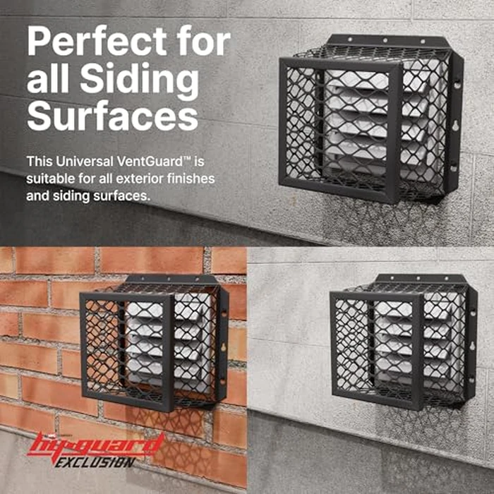 HY-C RVGDVGBL Stainless Steel Universal VentGuard, 100% 304 Stainless Steel Mesh, Easy Installation, 7" L x 7" W x 5" H, Black Powder Coat Finish by HY-GUARD - Image 5