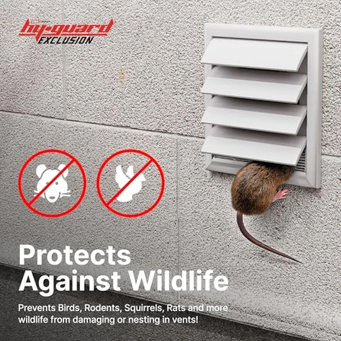 HY-C RVGDVGBL Stainless Steel Universal VentGuard, 100% 304 Stainless Steel Mesh, Easy Installation, 7" L x 7" W x 5" H, Black Powder Coat Finish by HY-GUARD - Image 6