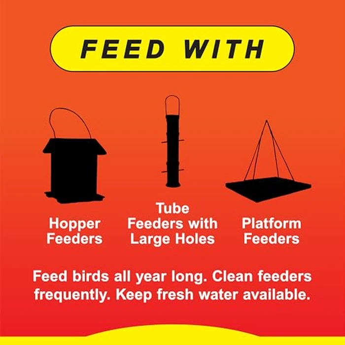 Wild Delight Advanced Formula Sizzle N' Heat Wild Bird Food, Spicy Bird Seed to Deter Squirrels, 14 lbs by Wild Delight - Image 8