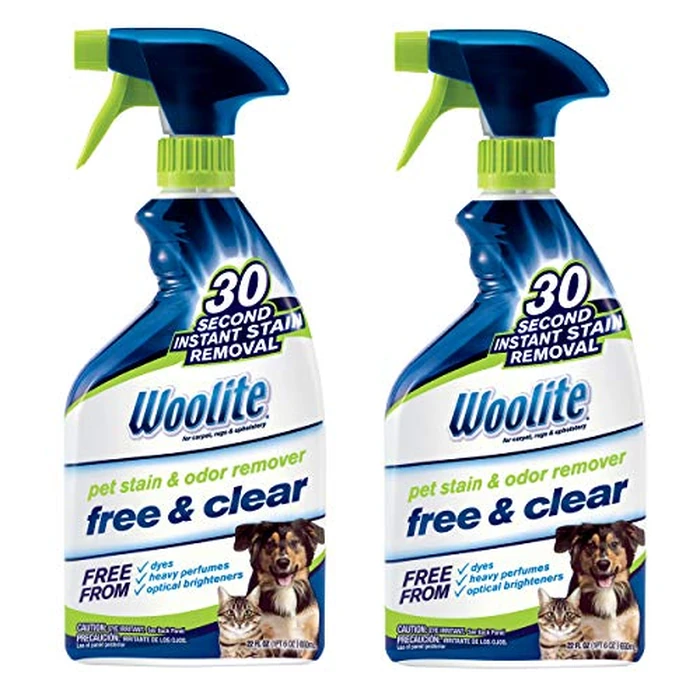 Bissell Woolite Free & Clear, Pet Stain & Odor Remover, 22oz (Pack of 2), 2719 by Bissell - Image 1
