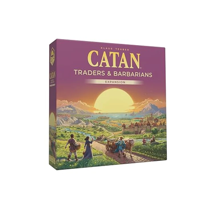 CATAN Exp: Traders & Barbarians - 6th Edition (English) - Board Games - Strategy/Expansion - Add New Scenarios and Variants - Ages 10+ - 2 to 4 Players - 90 to 120 Minute Playtime - Made by Asmodee by CATAN - Image 1