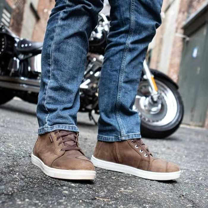 Milwaukee Leather MBM9113 Men's Brown Waterproof Leather Motorcycle Reinforced Riding Shoes w/Ankle Support - 12 by Milwaukee Leather - Image 2