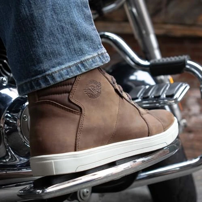 Milwaukee Leather MBM9113 Men's Brown Waterproof Leather Motorcycle Reinforced Riding Shoes w/Ankle Support - 12 by Milwaukee Leather - Image 8