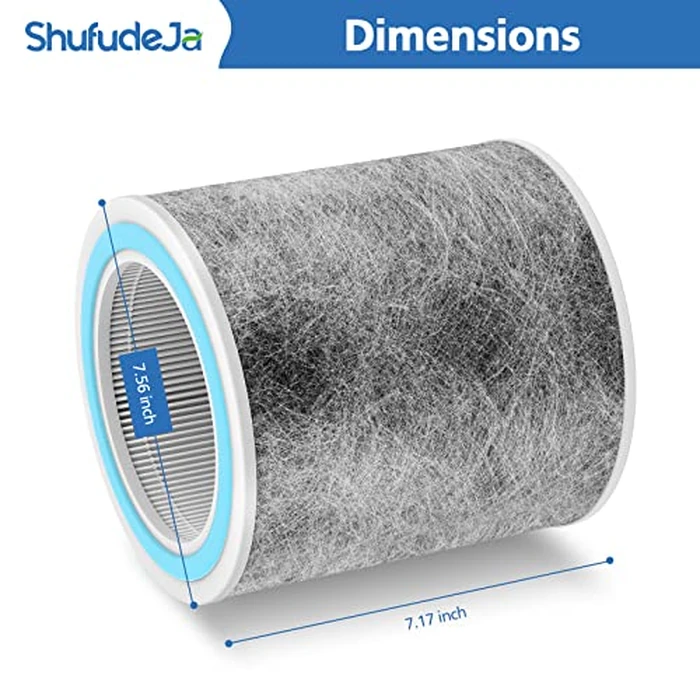 2 Pack HP102 Replacement Filter Compatible with Shark HP102, HP152, HP153, HP102PET, HC452, HP132, HC450, HC451, HC455 Air Puri-fier, Part #HE1FKPET, HE1FKBAS by ShufudeJa - Image 5