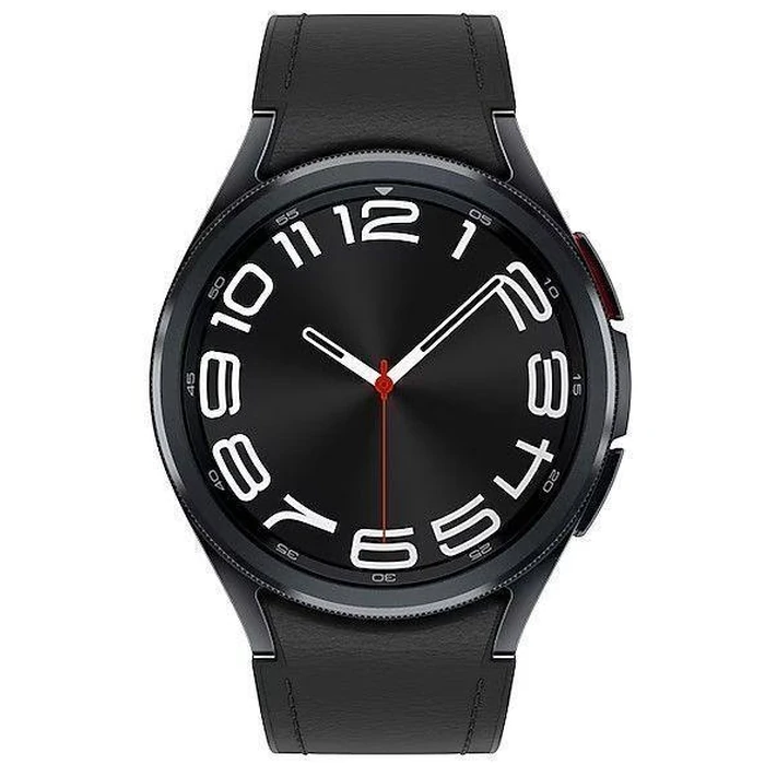Samsung Galaxy Watch6 (Bluetooth + LTE) - 16GB - 47mm - Black Classic (Stainless Steel) Case with Black Fluoroelastomer Sports Band by Samsung - Refurbished - Good condition
