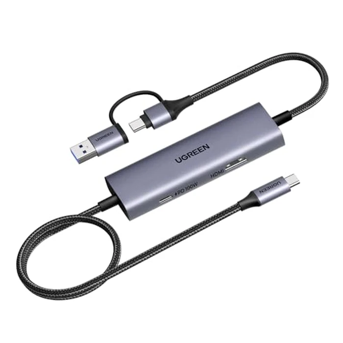 UGREEN 2K@30Hz USB C Video Capture Card 4K@30Hz HDMI Loop-Out with 100W PD,USB 3.0 1080P 60fps Capture Card for Streaming Gaming with Low Latency VR,Compatible with Switch/Quest 3/Stream Deck/PC by UGREEN - Used - Acceptable condition