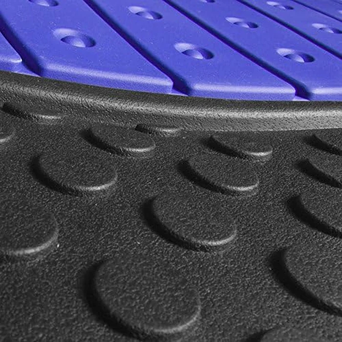 FH Group Heavy-Duty Rubber Car Floor Mats - Universal Fit, Trimmable, Climaproof - for Sedans, SUVs, Trucks - Blue by FH GROUP - Image 5