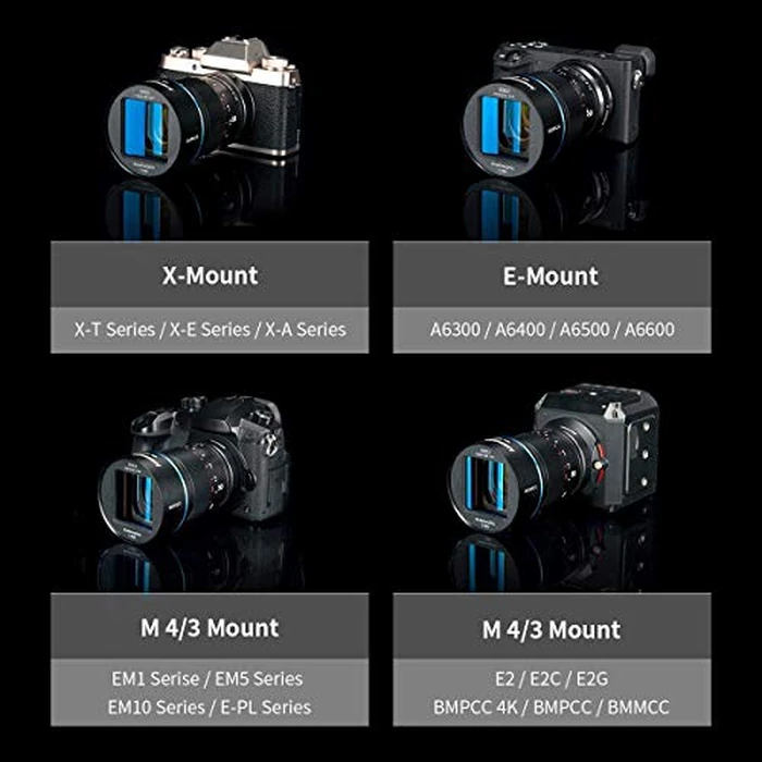 SIRUI 50mm F1.8 1.33X APS-C Anamorphic Lens for E Mount, Blue Flare by Sirui - Image 7