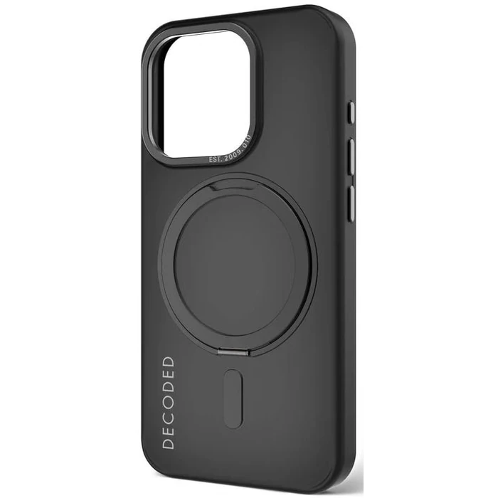 Decoded 360 Loop Stand Back Phone Case with MagSafe for iPhone 15 Pro - Frost Black by Decoded - Image 2