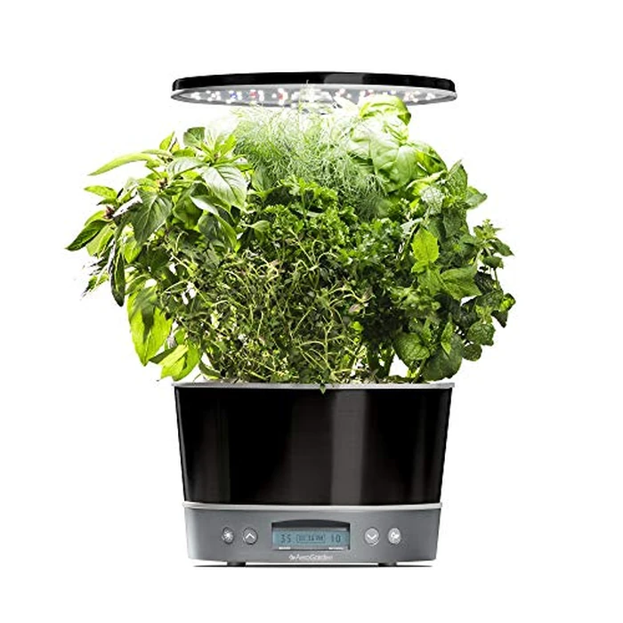 AeroGarden Harvest Elite 360 Indoor Garden Hydroponic System with LED Grow Light and Herb Kit, Holds up to 6 Pods, Platinum by AeroGarden - Used - Like New condition