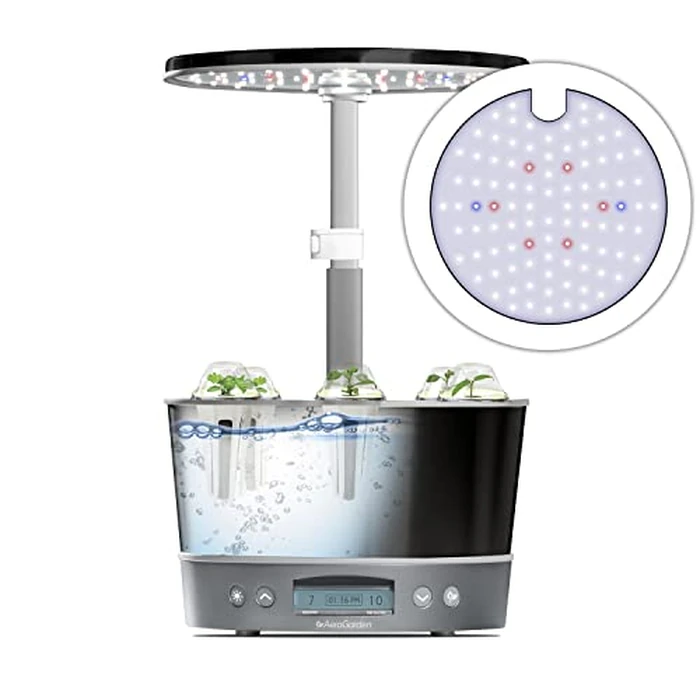 AeroGarden Harvest Elite 360 Indoor Garden Hydroponic System with LED Grow Light and Herb Kit, Holds up to 6 Pods, Platinum by AeroGarden - Image 7