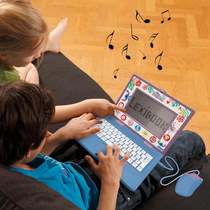 Lexibook, Disney Stitch, Bilingual and Educational Laptop Spanish/English, Toy for Children, 170 Activities to Learn, Play Games and Music, Large Screen, Blue, JC599Di2 by LEXiBOOK - Image 6