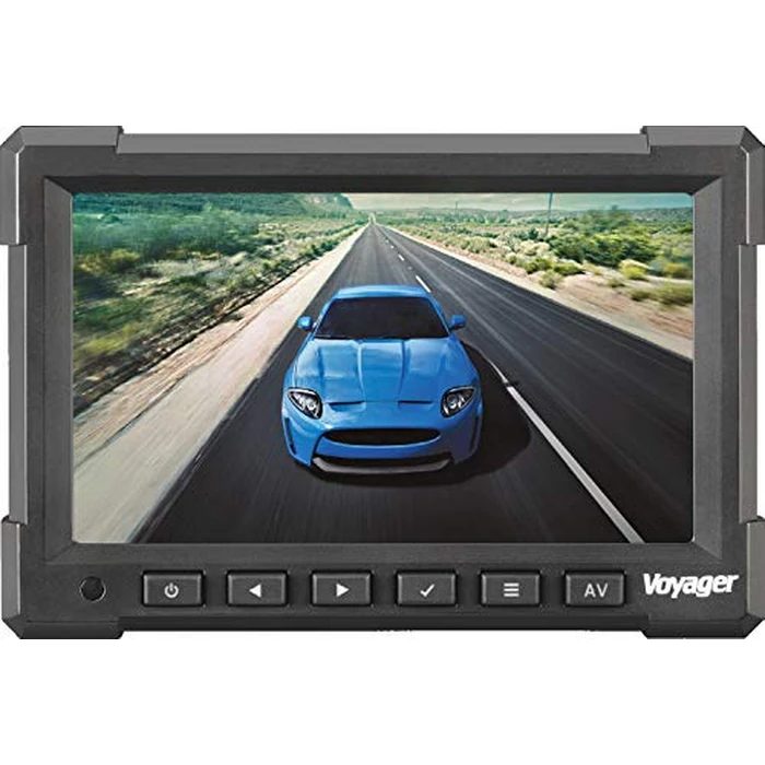 Voyager VOM718 7" LCD Color Backup Rear View Vehicle Observation Monitor w/ 3 Camera Inputs, Video for up to 3 Cameras (Cameras Sold Separately), NTSC/PAL Compatible, 12V - 24V Compatible by Voyager - Image 2