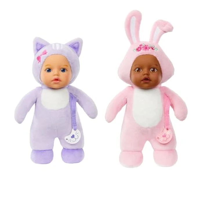 Baby Born Cozy Cuties Soft Baby Doll- Cat & Bunny 2-Pack, Plush Baby Doll for Newborn Babies Ages 0 & Up by Baby born - Used - Very Good condition - US$8.66