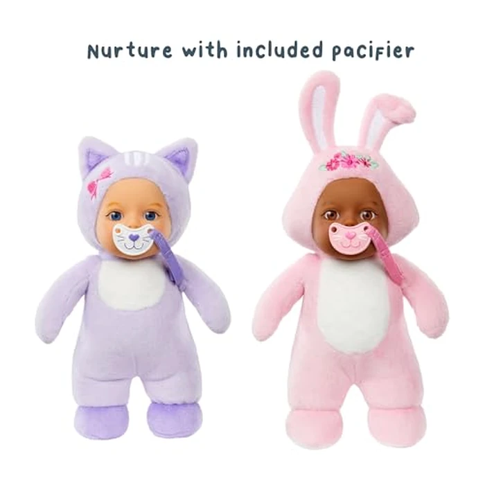 Baby Born Cozy Cuties Soft Baby Doll- Cat & Bunny 2-Pack, Plush Baby Doll for Newborn Babies Ages 0 & Up by Baby born - Image 5