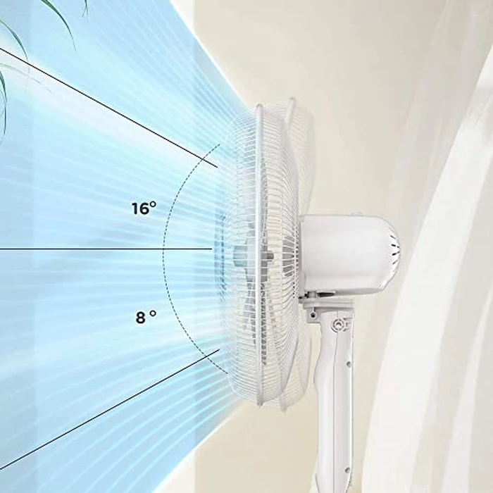PELONIS Pedestal Fan,16'' Pedestal Remote Control Oscillating Stand Up Fan 7-Hour Timer, 3-Speed, and Adjustable Height, Height Electric Cooling Fans for Home Office Bedroom Use by PELONIS - Image 6