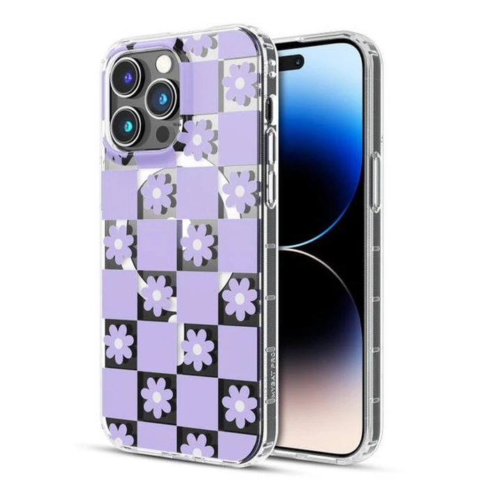 MyBat Pro Mood Series Phone Case with MagSafe for iPhone 14 Pro Max - Retro Purple Floral - Brand New by MyBat Pro - Image 2